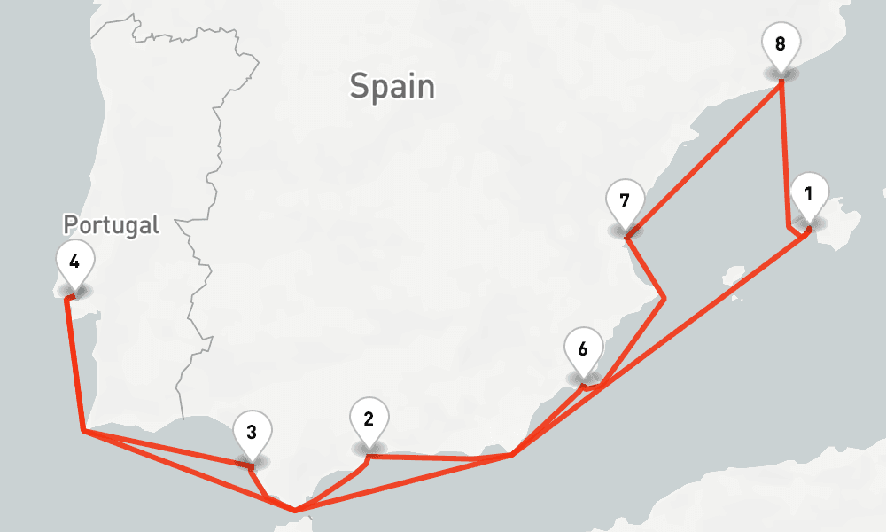 10 nights / 11 days, Palma de Mallorca (Majorca Island, Spain) Round trip