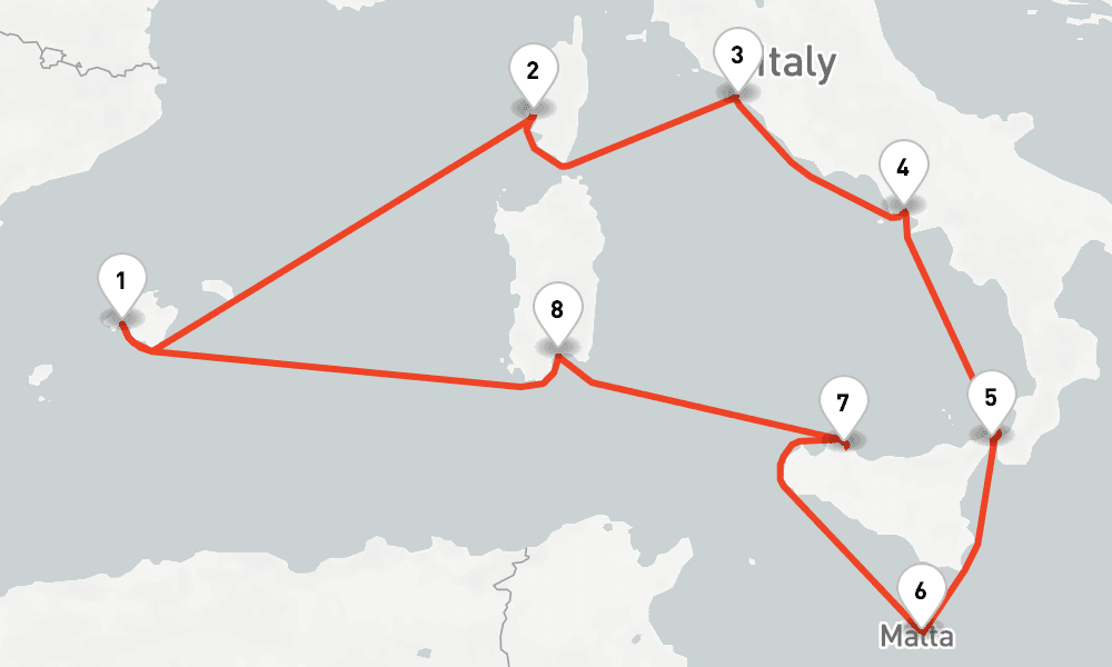 11 nights / 12 days, Palma de Mallorca (Majorca Island, Spain) Round trip