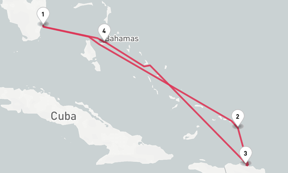 7 nights / 8 days, Miami (Florida) Round trip