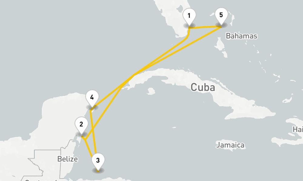 7 nights / 8 days, Miami (Florida) Round trip