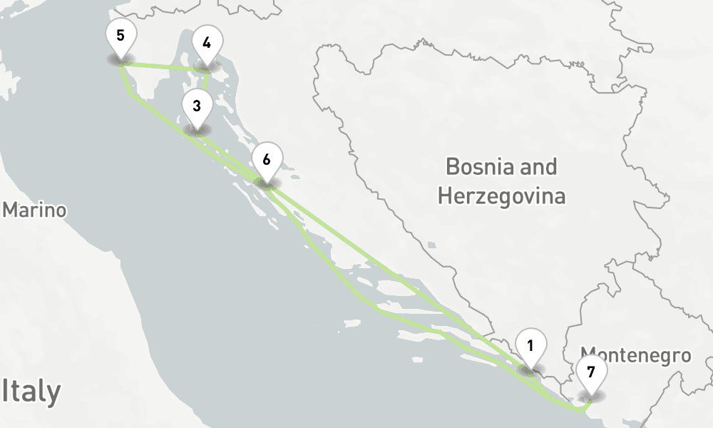 7 nights / 8 days, Dubrovnik Round trip