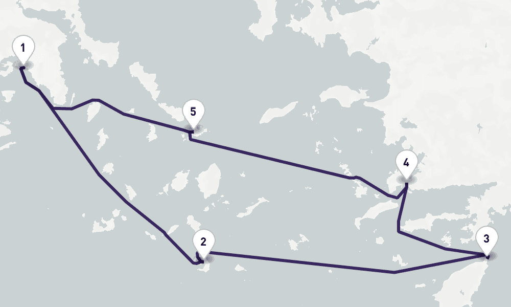 7 nights / 8 days, Piraeus (Athens, Greece) Round trip