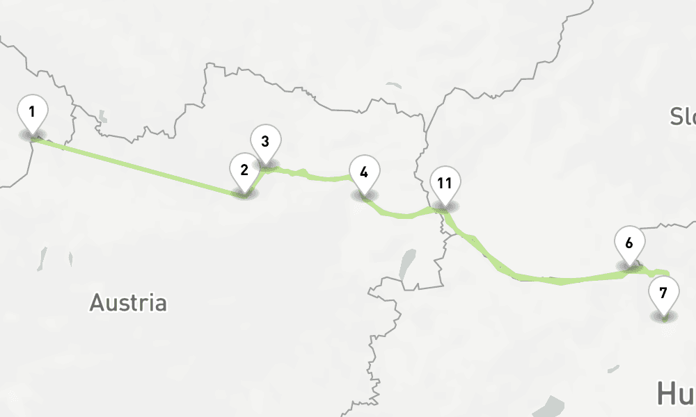 10 nights / 11 days, Passau Round trip