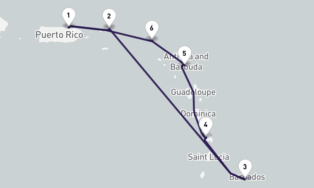 7 nights / 8 days, San Juan (Puerto Rico) Round trip