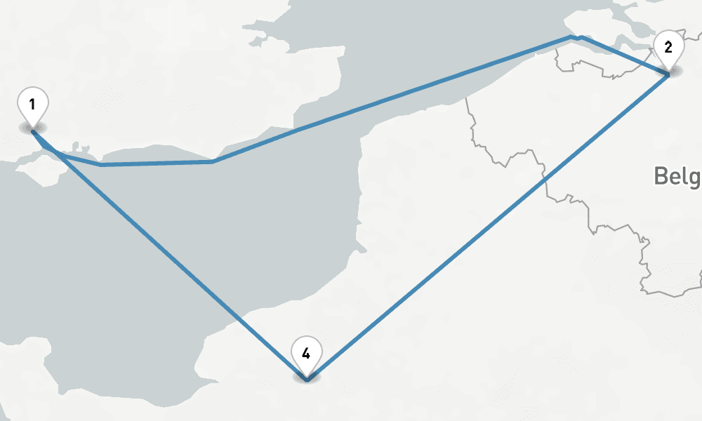 5 nights / 6 days, Southampton (England) Round trip