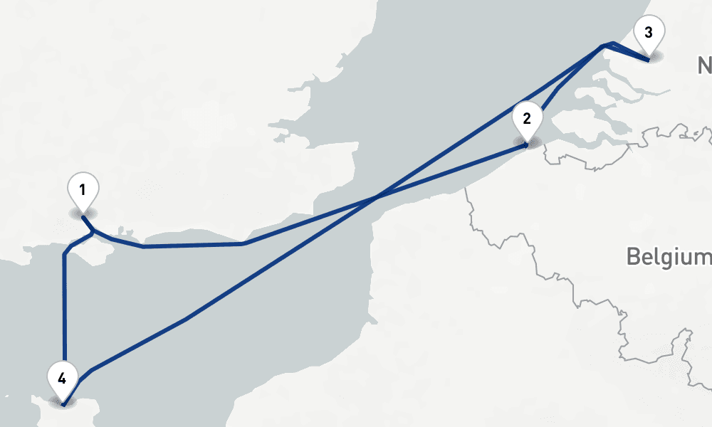 5 nights / 6 days, Southampton (England) Round trip