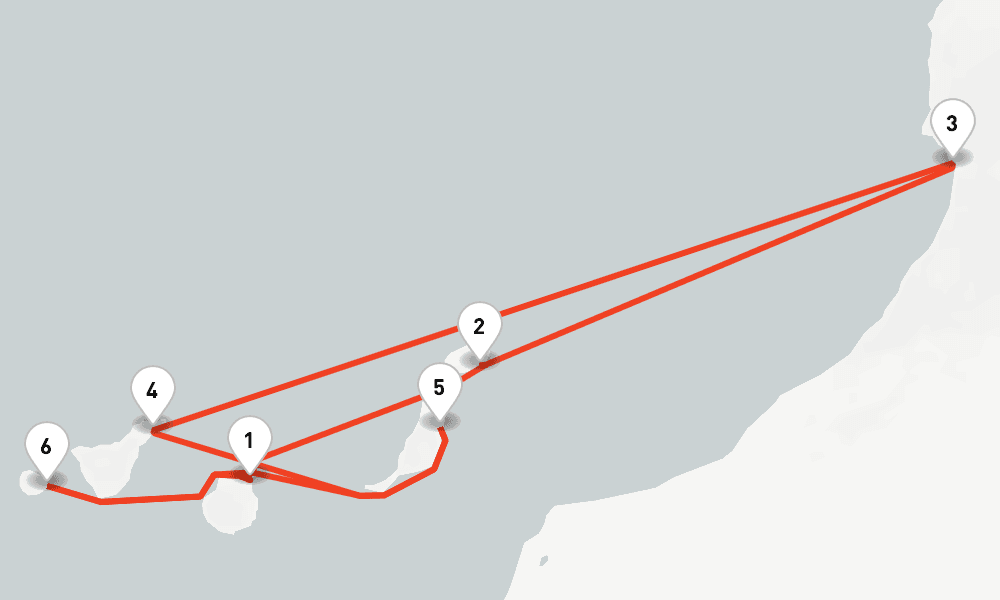 7 nights / 8 days, Las Palmas (Gran Canaria, Canary Islands) Round trip