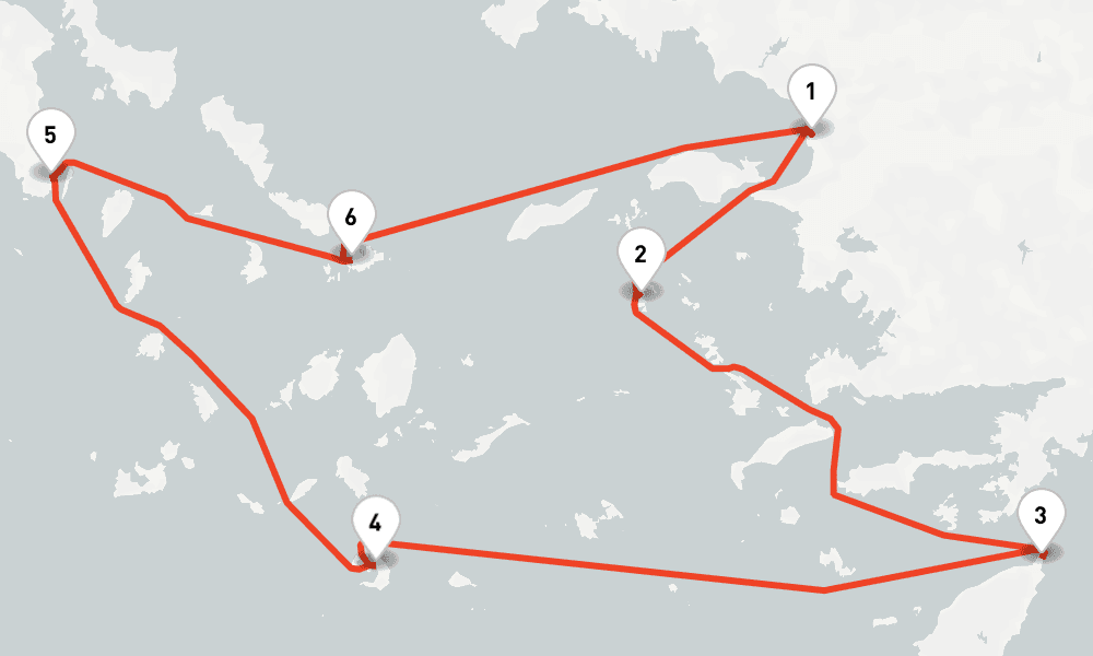 4 nights / 5 days, Kusadasi (Ephesus, Turkey) Round trip