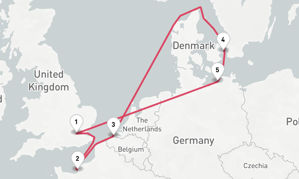 9 nights / 10 days, London (Tower Bridge) Round trip