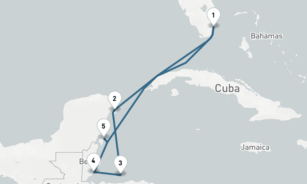 7 nights / 8 days, Miami (Florida) Round trip