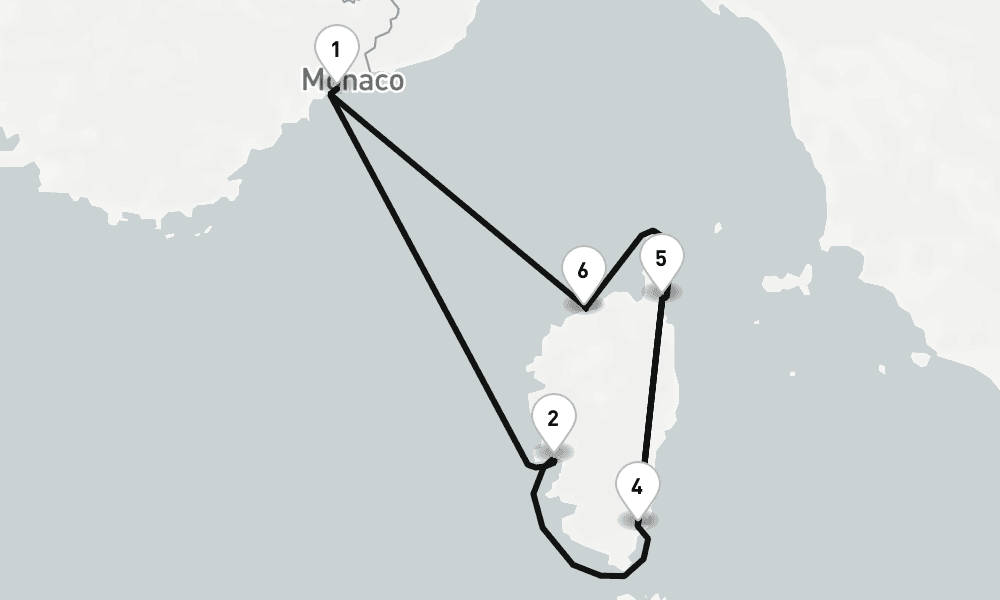 7 nights / 8 days, Villefranche-sur-Mer (Nice, France Riviera) Round trip