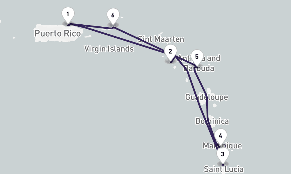 7 nights / 8 days, San Juan (Puerto Rico) Round trip