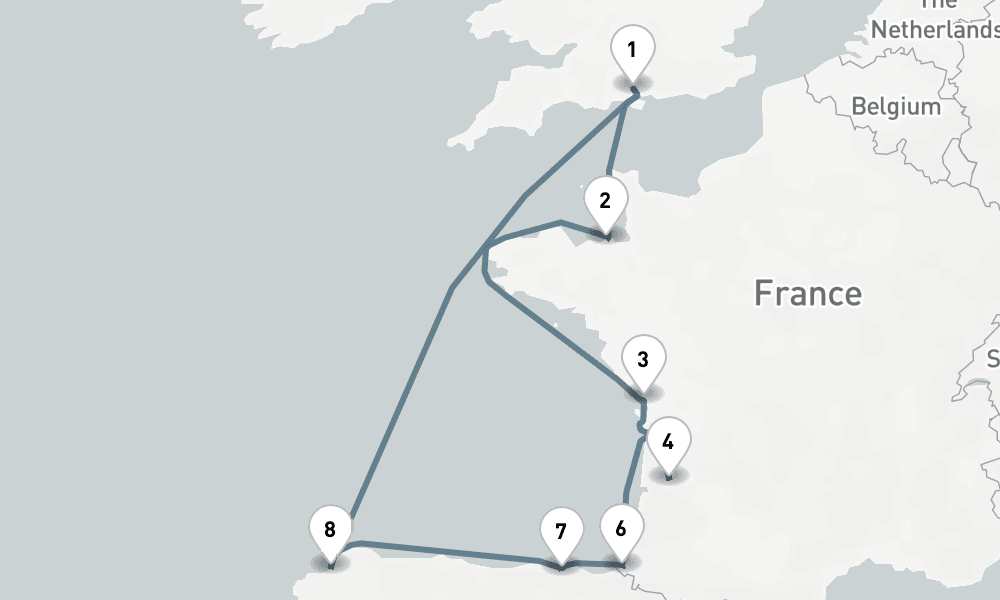 10 nights / 11 days, Southampton (England) Round trip