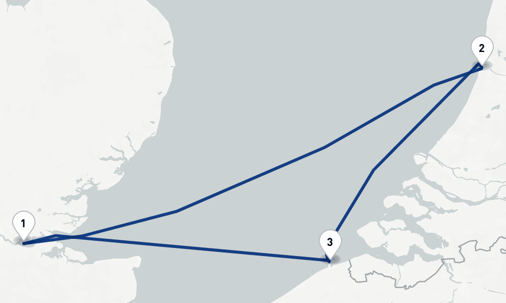 4 nights / 5 days, Tilbury (London, England) Round trip