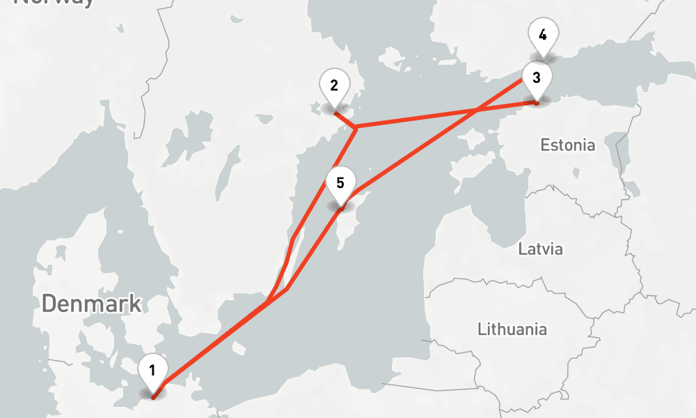 7 nights / 8 days, Warnemunde (Rostock, Germany) Round trip