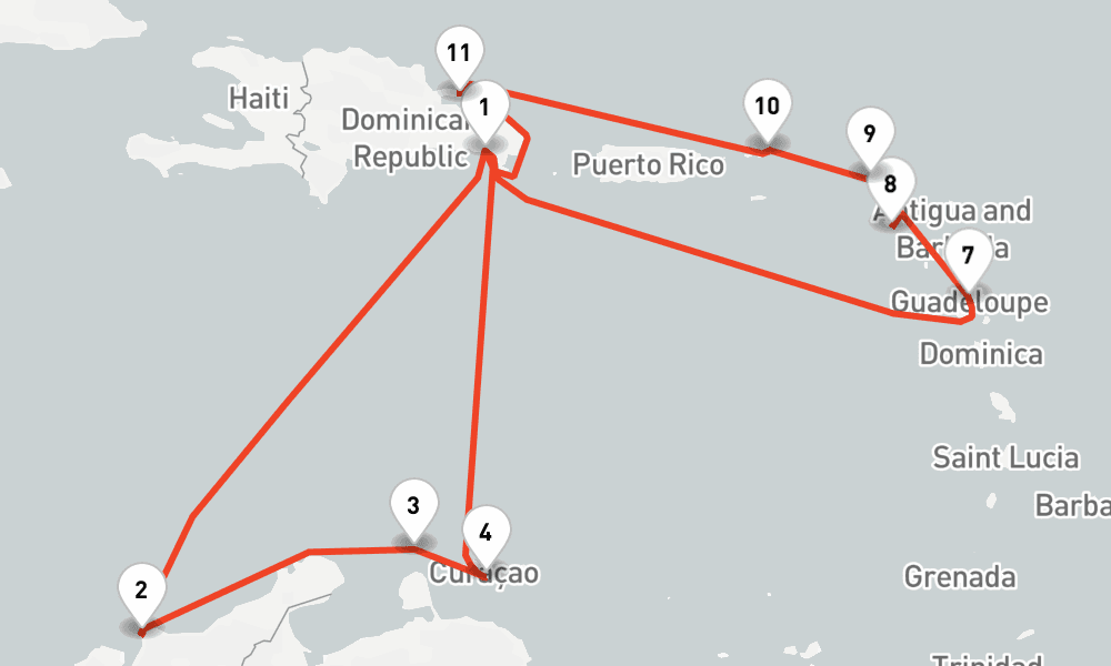 14 nights / 15 days, La Romana (Dominican Republic) Round trip