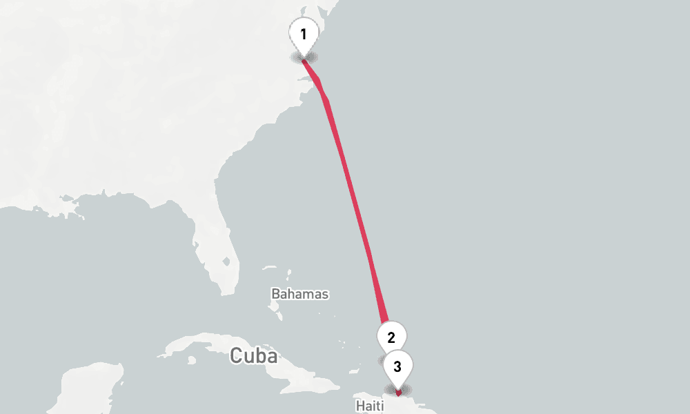 8 nights / 9 days, Norfolk (Virginia) Round trip