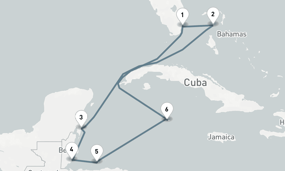 10 nights / 11 days, Miami (Florida) Round trip