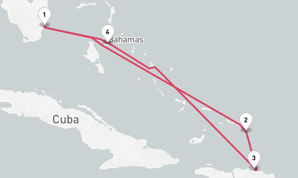 7 nights / 8 days, Miami (Florida) Round trip
