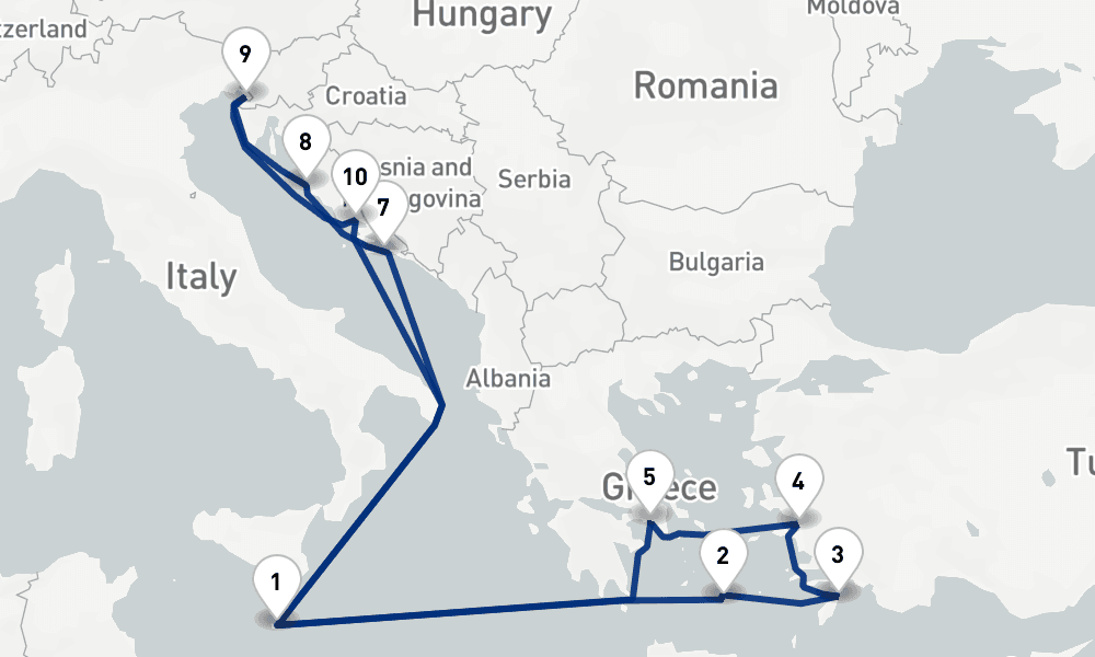 14 nights / 15 days, Valletta Round trip