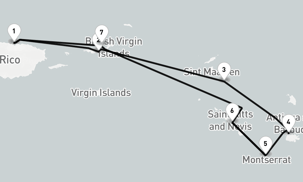 7 nights / 8 days, San Juan (Puerto Rico) Round trip