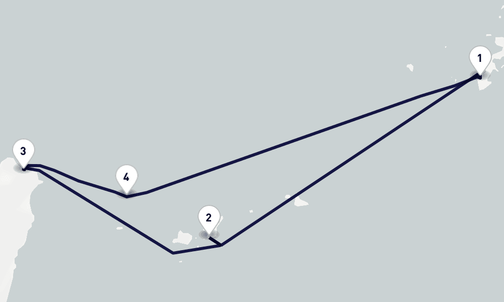 那覇発着　基隆停泊  6日間