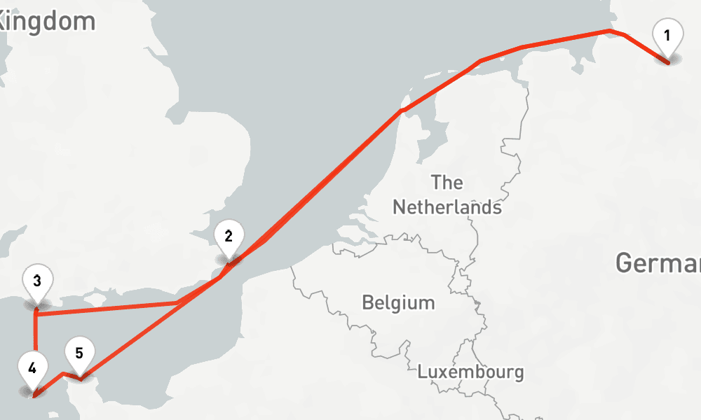 7 nights / 8 days, Hamburg Round trip
