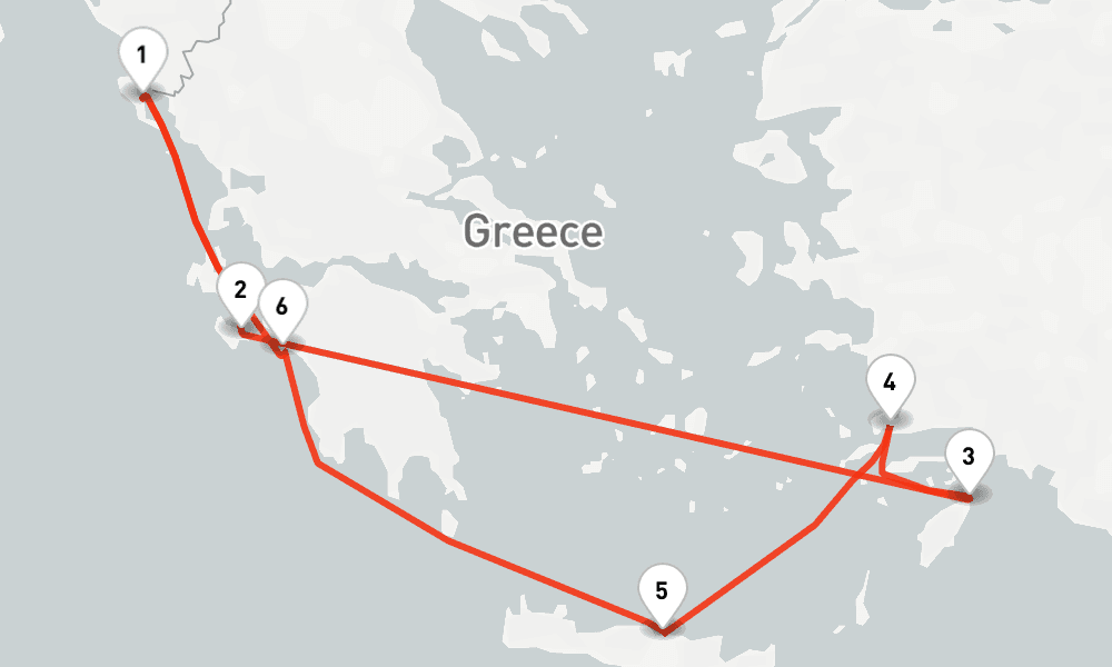 7 nights / 8 days, Corfu Island Round trip