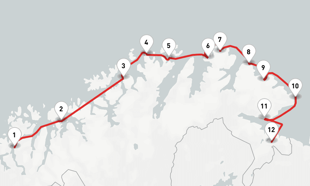 2 nights / 3 days, one-way from Tromso to Kirkenes