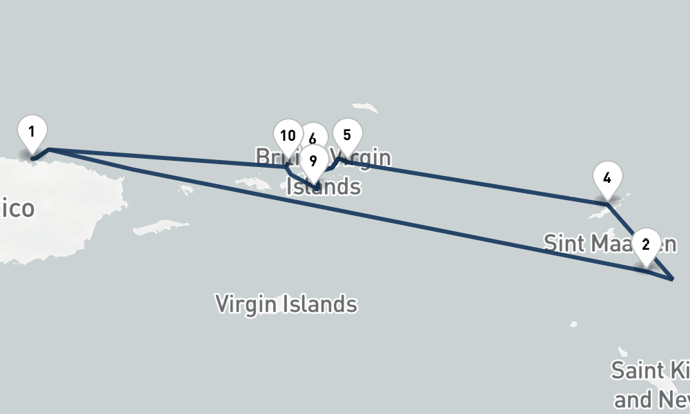 8 nights / 9 days, San Juan (Puerto Rico) Round trip