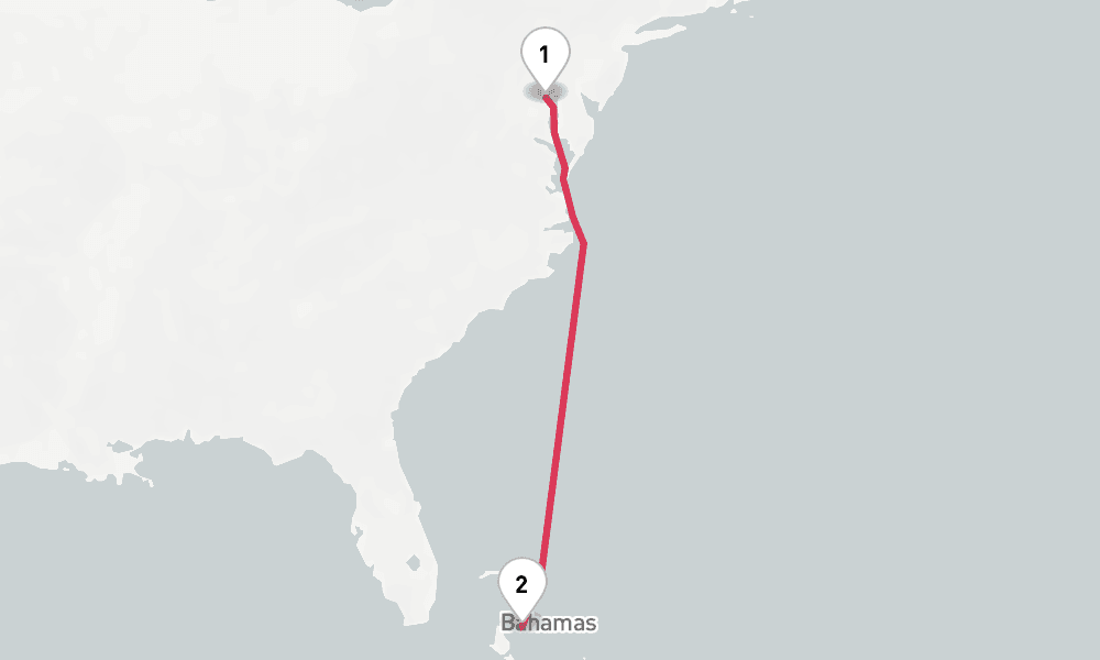 7 nights / 8 days, Baltimore (Maryland) Round trip