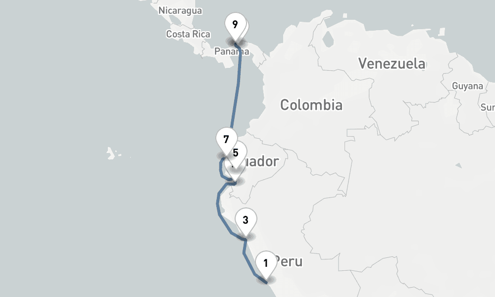 11 nights / 12 days, one-way from Callao (Lima, Peru) to Colon