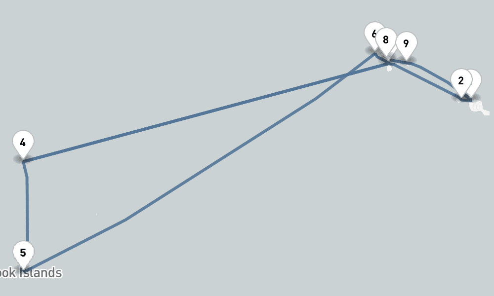 11 nights / 12 days, Papeete (Tahiti Island, French Polynesia) Round trip