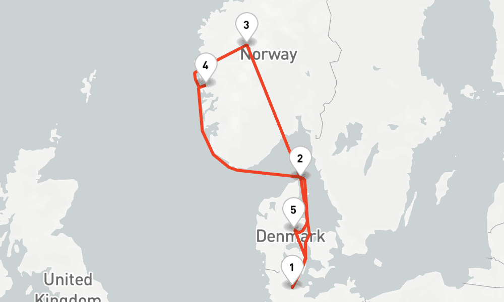 7 nights / 8 days, Kiel Round trip