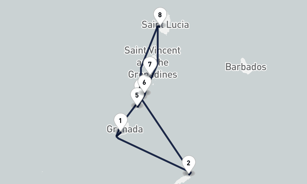 10 nights / 11 days, St Georges Round trip