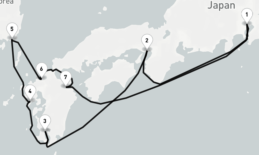 10 nights / 11 days, Tokyo Round trip
