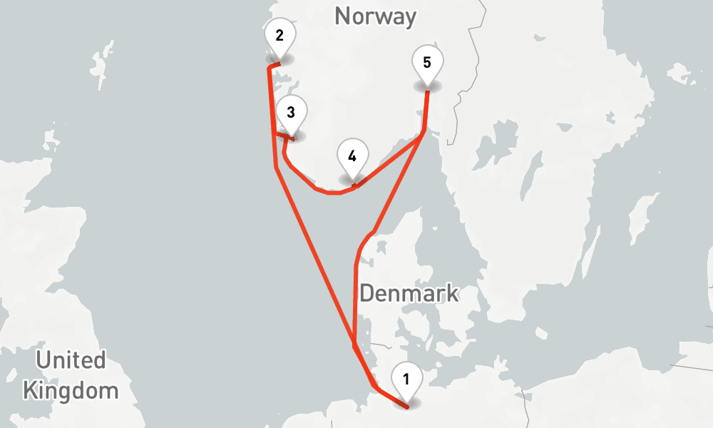 7 nights / 8 days, Hamburg Round trip