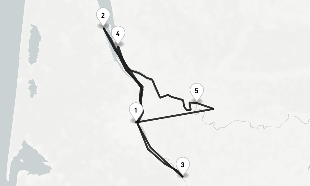 7 nights / 8 days, Bordeaux Round trip