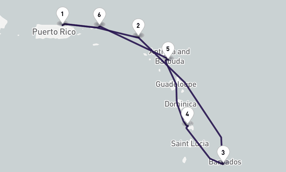 7 nights / 8 days, San Juan (Puerto Rico) Round trip