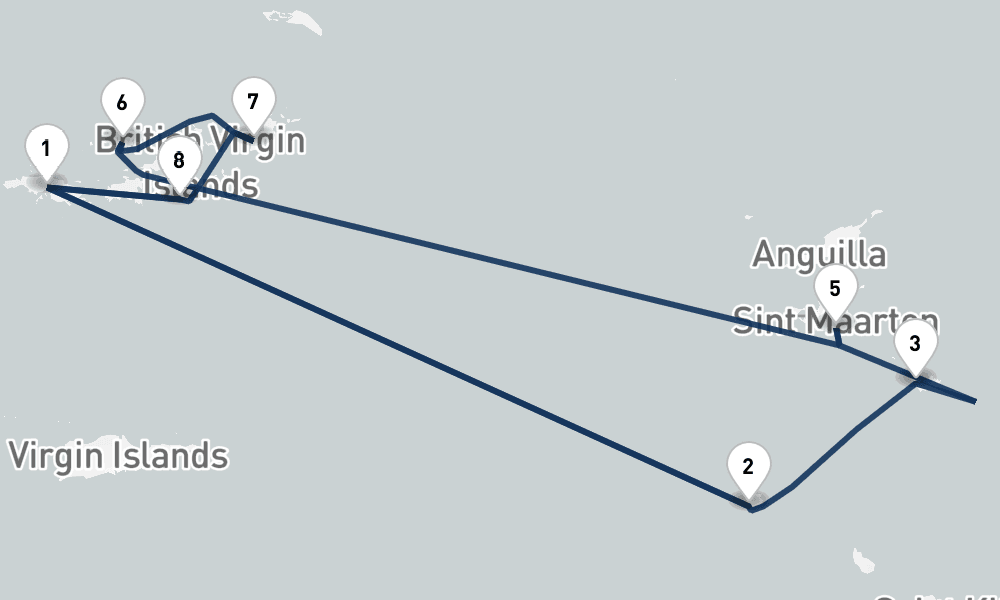 7 nights / 8 days, Saint Thomas Island (Charlotte Amalie, USVI) Round trip