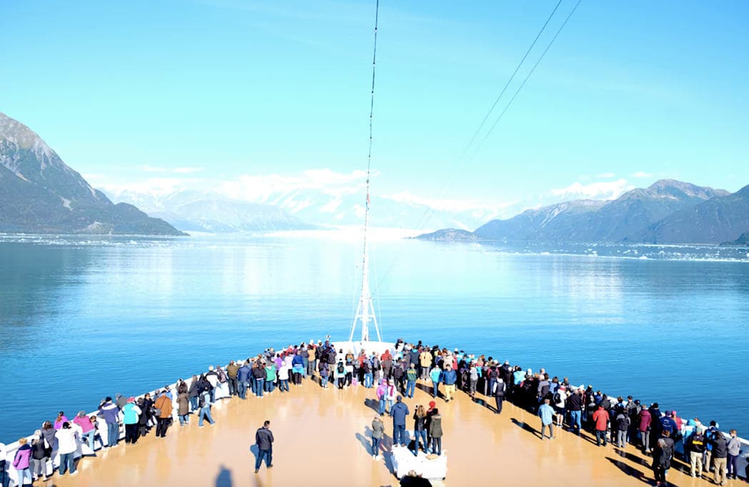 【乗船Day4】ホーランド・アメリカ、客船アムステルダム、ハバード・グレーシャー・クルージング