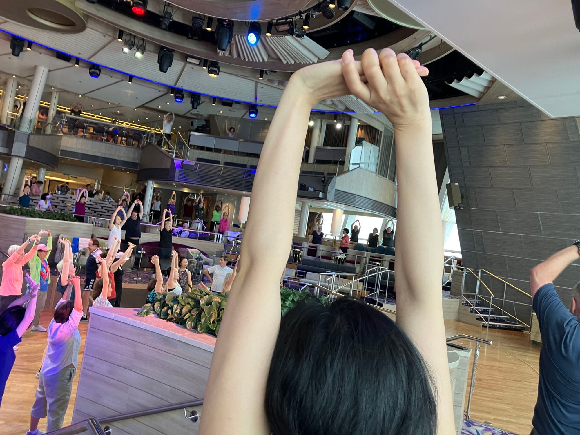 毎日エクササイズをして体調管理！