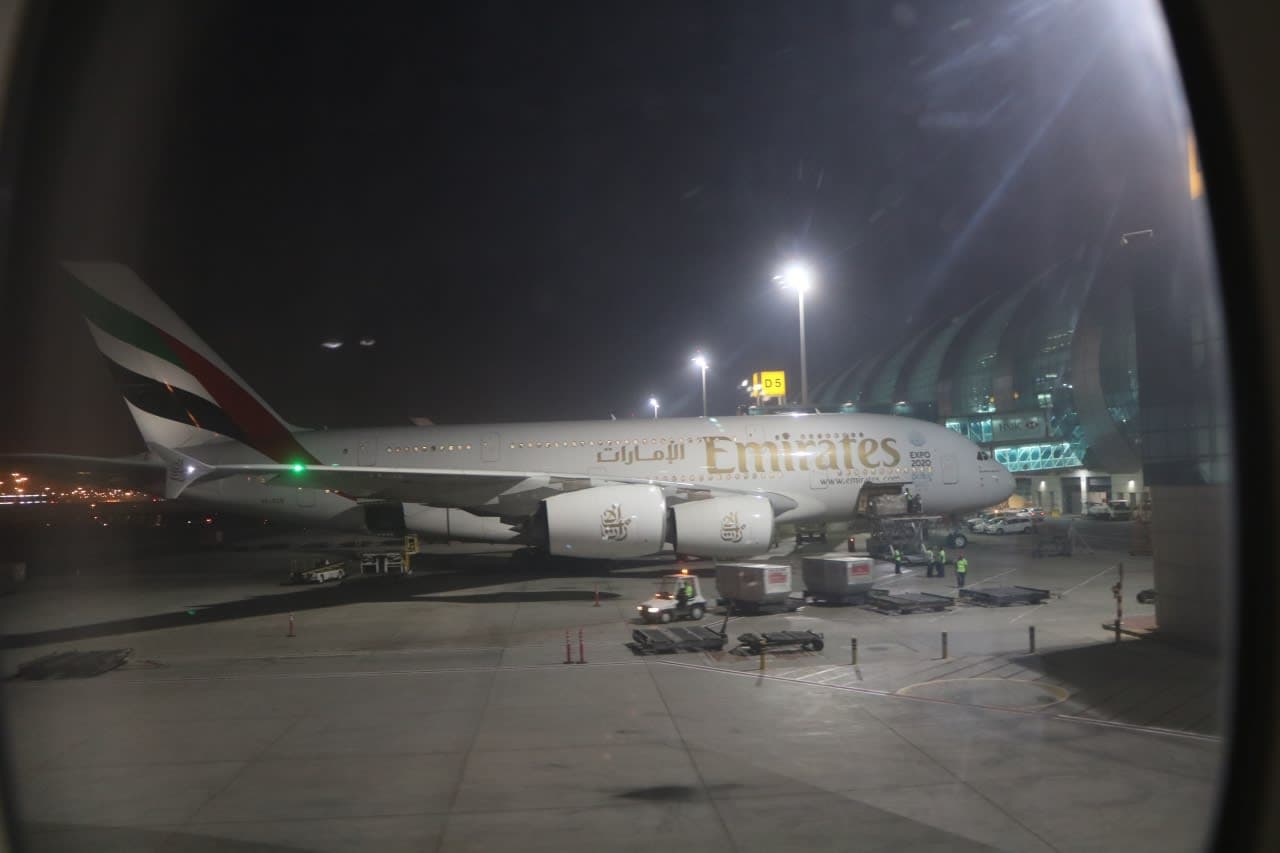 飛行機と船で１９日間世界一周の旅⑨エミレーツ航空のエアバスＡ３８０・バルセロナ⇒ドバイ編