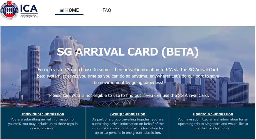 【速報：シンガポールクルーズ参加者必見！】便利な『SG Arrival Card』（Eアライバルカード）を活用しよう！