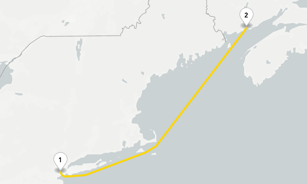 4 days, round-trip Canada New England 5日間