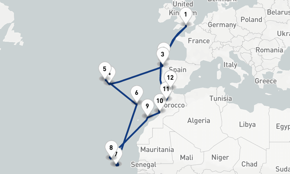 23 days, round-trip Morocco And Cape Verde Discovery 24日間