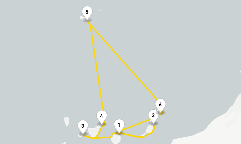 7 days, round-trip Canaries African Atlantic from Las Palmas 8日間