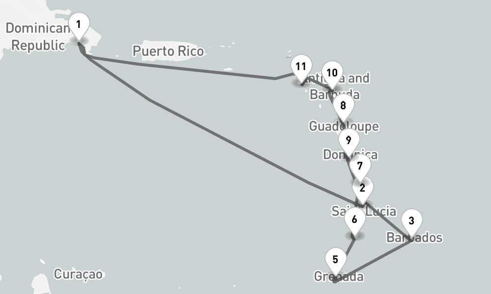 14 days, round-trip - Karibische Inseln - AbBis La Romana 15日間