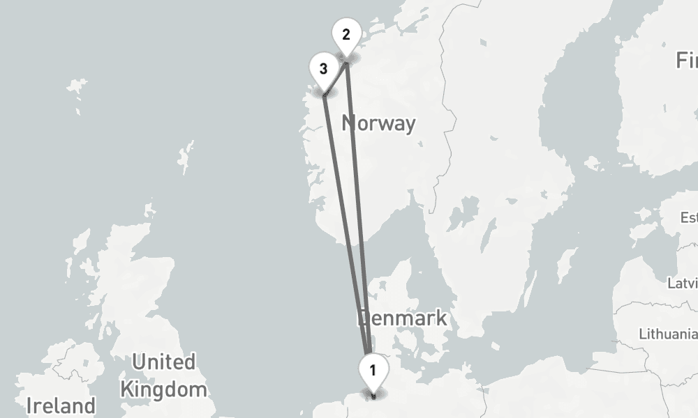 5 days, round-trip - Kurze Fjordreise - AbBis Bremerhaven 6日間