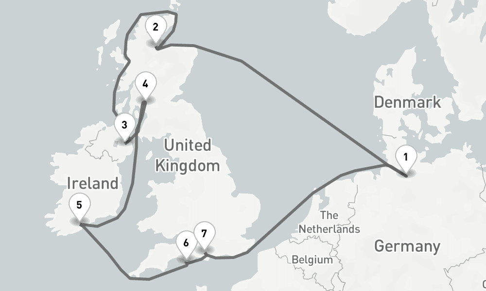 12 days, round-trip - Best Of Grosbritannien Und Irland - AbBis Hamburg 13日間